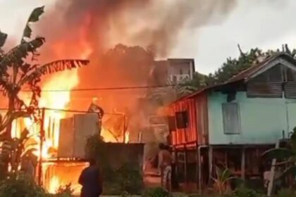 Kebakaran rumah panggung Parepare Lumpue 2026