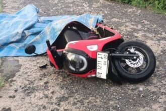 Lokasi kejadian sambaran petir di Lompoe Parepare