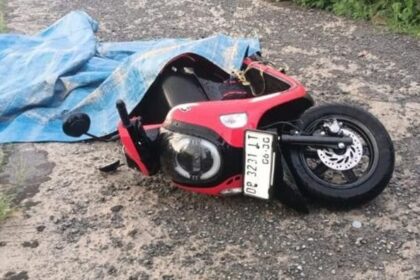 Lokasi kejadian sambaran petir di Lompoe Parepare